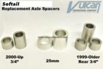 Stock Replacement Axle Spacer Sets for Softail Models