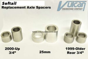 Stock Replacement Axle Spacer Sets for Softail Models