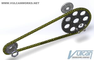 Offset Chain Conversion Kit- Softail, Ridgid, Custom- 5 Speed