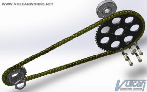 Softail Breakout Chain Conversion Kit, 2012-17 FXSB