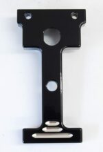 Coil Bracket Black Powder Coated with Milled Highlights
