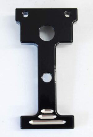 Coil Bracket Black Powder Coated with Milled Highlights