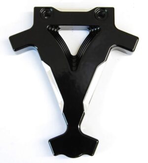 Coil Bracket Black Powder Coated with Milled Highlights