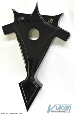 Gothic-Spike Coil Bracket , Black, With Ignition Switch Hole