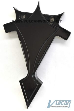 Gothic-Spike Coil Bracket , Black, No Holes