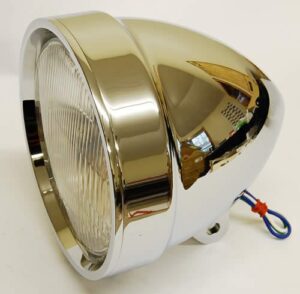 Chrome/Black Aluminum Headlight
