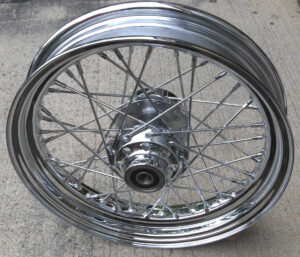16" Front Wire Wheel, Chrome, Single Disk