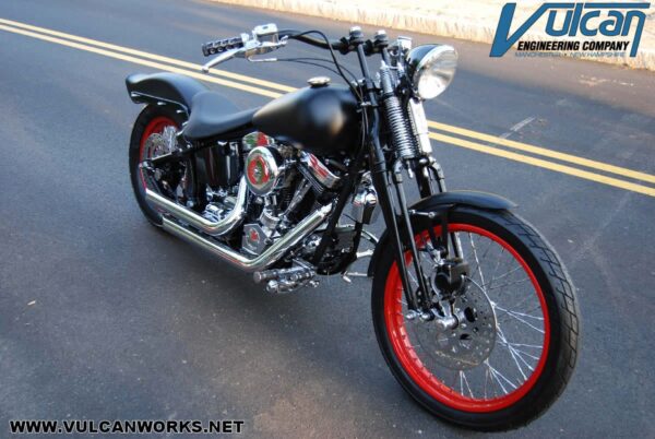 Bike with raked springer