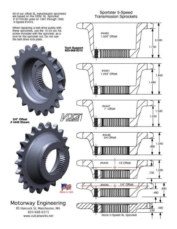 XL Trans Sprocket Instructions