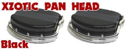 Xzotic Panhead Style Rocker Box Set, Softail Twin Cam, Black