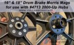 drum brake morris mag wheel harley