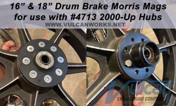 drum brake morris mag wheel harley