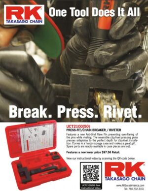 Cutter and Press Fit Rivet Chain Tool, RK